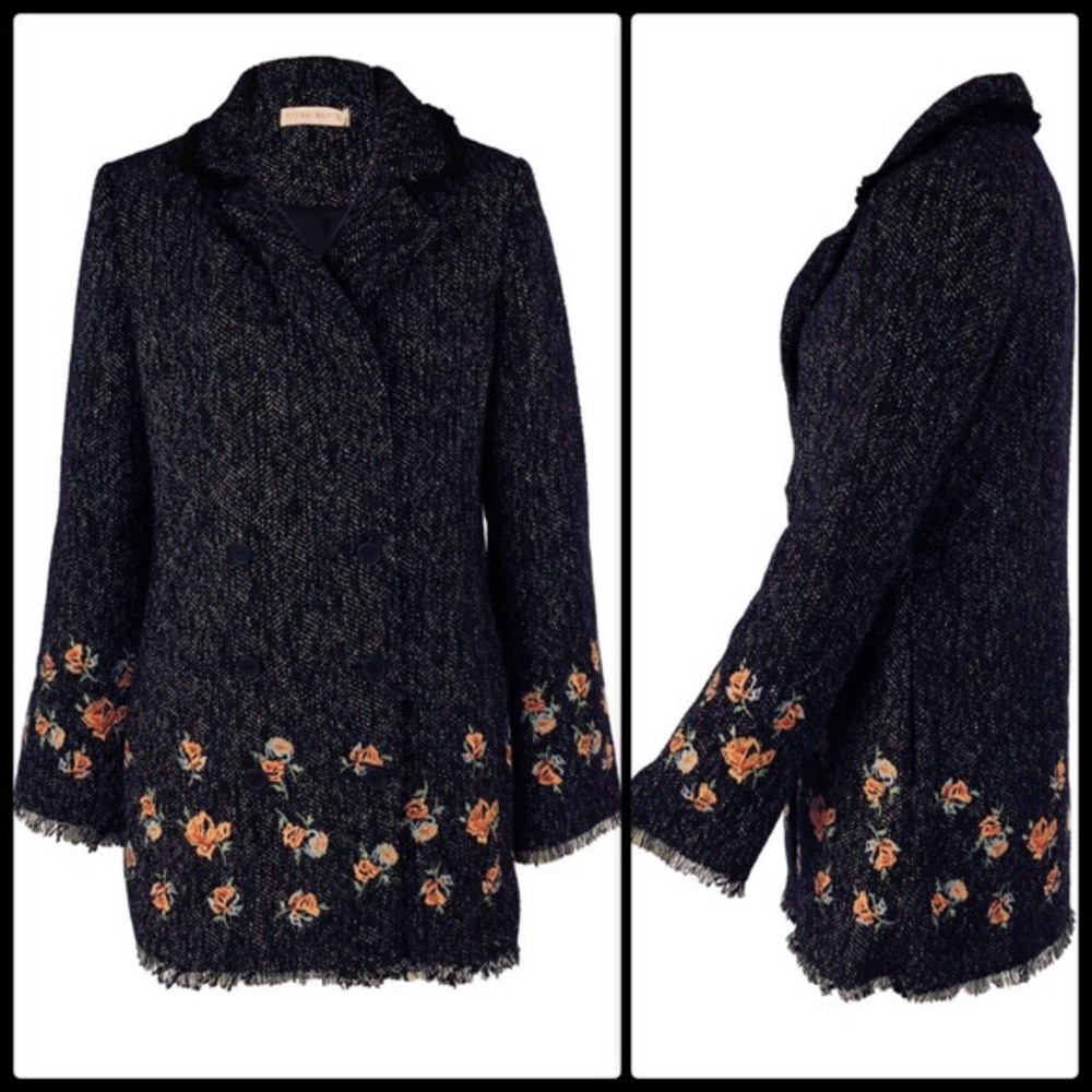 STEVIE MAY 🌸 Realisation Tweed Coat NWOT - Picture 3 of 3